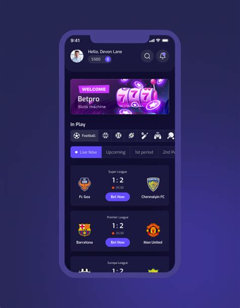 betting app ui|Betpro .